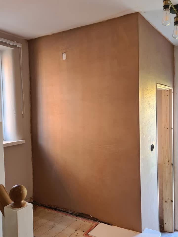 Additional wall plastering photo